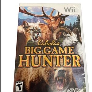 Nintendo WIii Cabelas Big Game Hunter 2008 Video Game Preowned